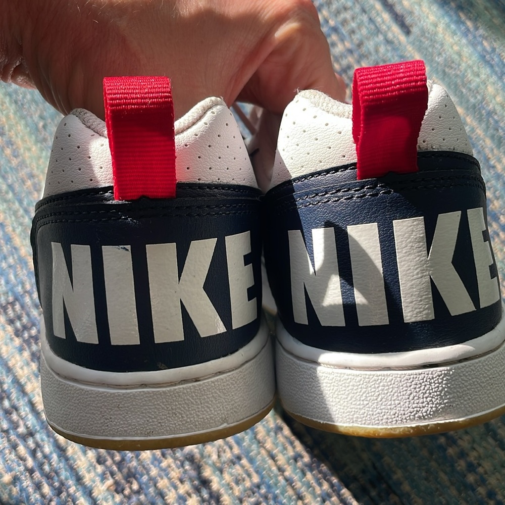 Nike Court Borough Low GS 'White Obsidian Gum' Sneakers size 7 - Picture 9 of 12
